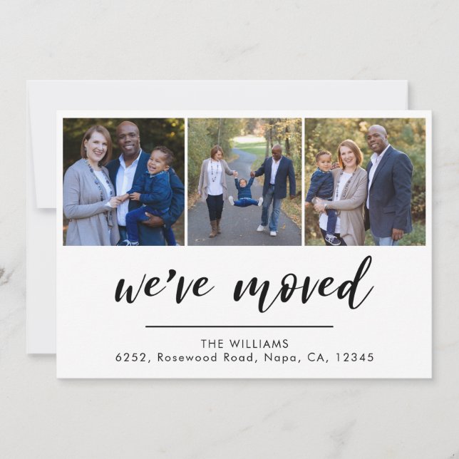 Skriptmeddelande för Vi har flyttat 3 Photo Flytta (Framsida)