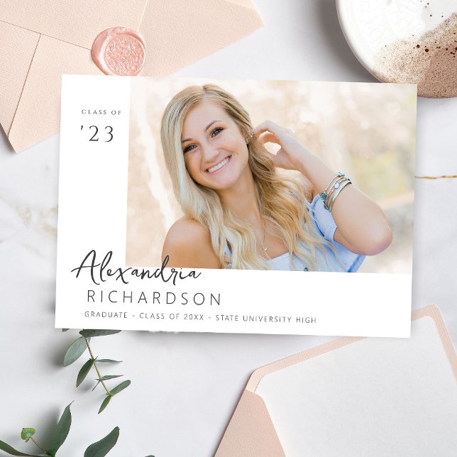 Skriptmeddelande Mod Namn Photo Studenten 3 Inbjudningar (Skapare uppladdad)