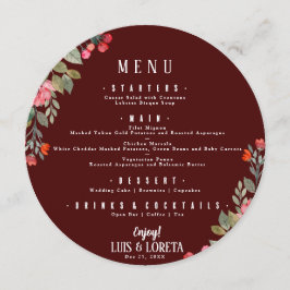 Skriptmeny Bröllop Meny