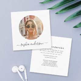 Skriptmodern, minimalt enkelt foto-Social-media