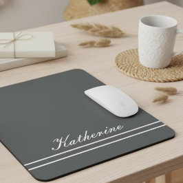 Skriptnamn Minimalistisk Kolgrå Musmatta