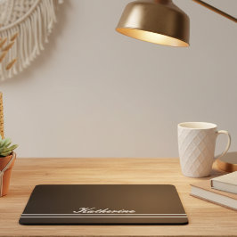 Skriptnamn Minimalistisk Midnattssvart Bakgrund Musmatta