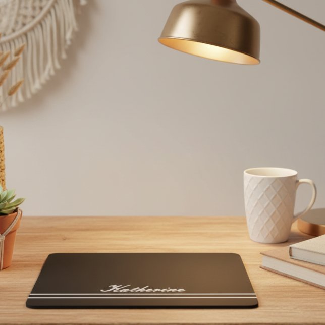 Skriptnamn Minimalistisk Midnattssvart Bakgrund Musmatta (Skapare uppladdad)