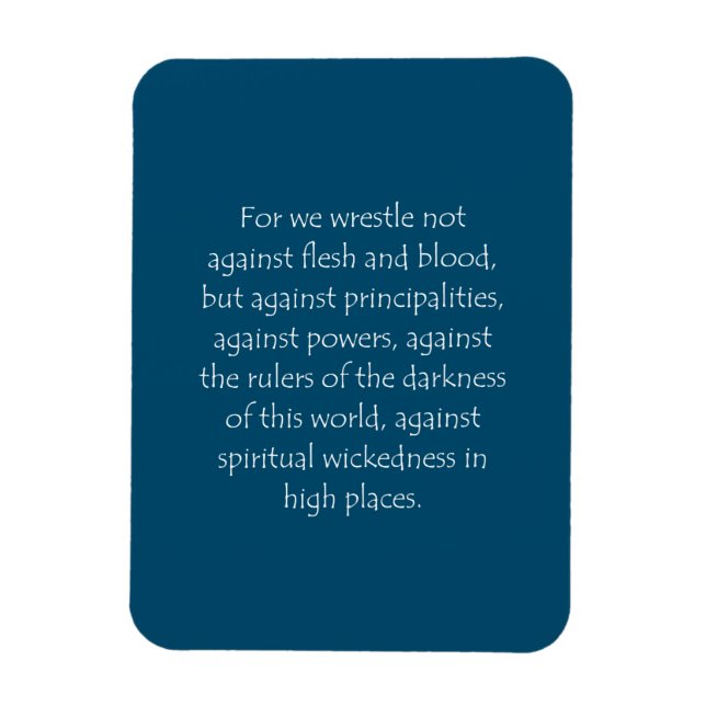 Skriptofferter Ephesian 6 12 Magnet (Vertikal)