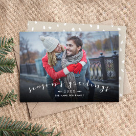 Skriptöverläggningsfoto för Chicen Greetings för s Julkort
