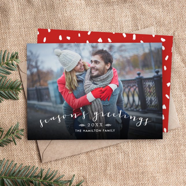 Skriptöverläggningsfoto för Chicen Greetings för s Julkort (Skapare uppladdad)