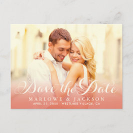 Skriptövertäckningsfotospara ro Guld i datumelfte Meddelande Vykort