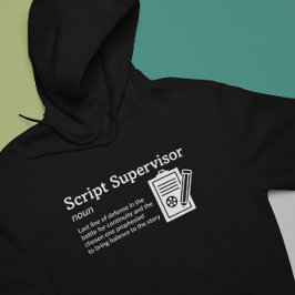 Skriptövervakarens definitionsläge Mörk - Filmbesä Hoodie