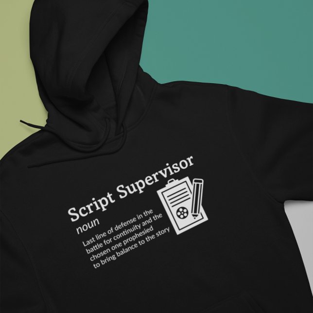 Skriptövervakarens definitionsläge Mörk - Filmbesä Hoodie (Skapare uppladdad)