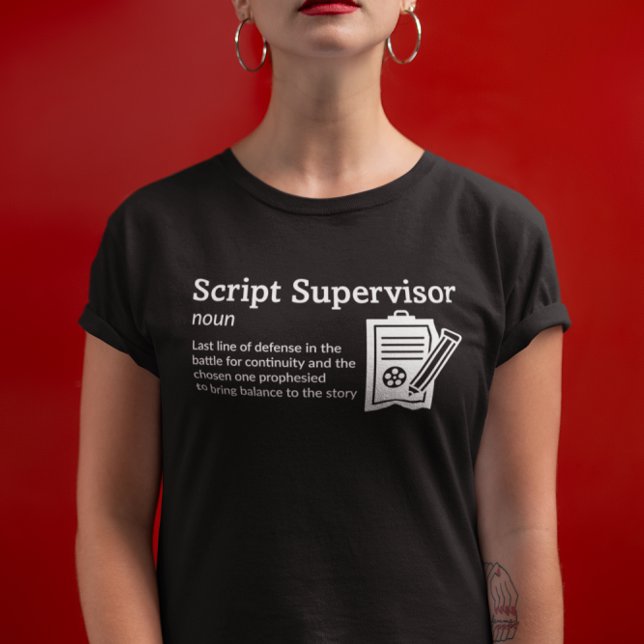 Skriptövervakarens definitionsläge Mörk - Filmbesä T Shirt (Skapare uppladdad)