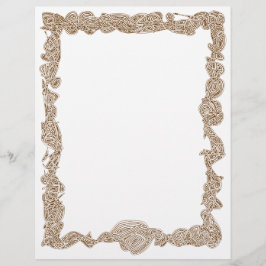 Skriptpapper Letterhead - Brown