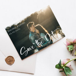 Skriptpar foto Spara datum Inbjudningar