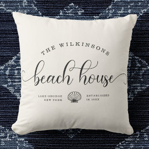 Skriptplats för Modern Beach House-Namn Kudde