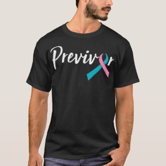 Skriptprevivor med Rosa Teal Ribbon T Shirt