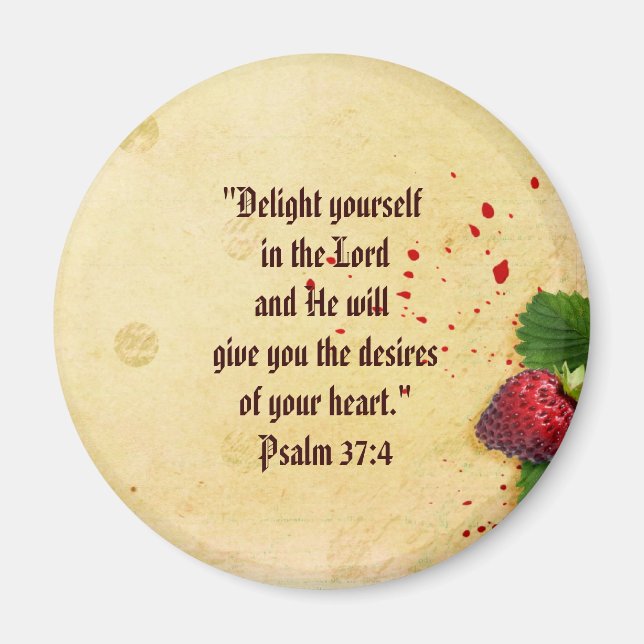 Skriptpsalm 37 magnet (Framsidan)