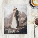 Skriptpussel för Bröllop Photo Kärlek Pussel<br><div class="desc">Tryck med en egen favorit-bild av bröllop eller annat foto med en skripttextbild "kärlek". Textbilden är en separat fil och kan roteras eller placeras på en annan plats om du vill. Vackert som en keepé från bröllopsdagen eller till användan för en förlovning.</div>