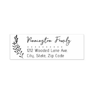 SkriptReturadressen Gren Family Namn Självfärgande Stämpel