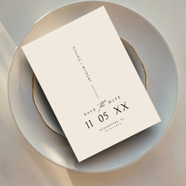 Skriptruta för modern minimal Elegant Spara datum Inbjudningar