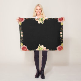 Skriptsalm 9, Blommigt Fleecefilt