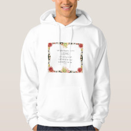 Skriptsalm 9, Blommigt Hoodie