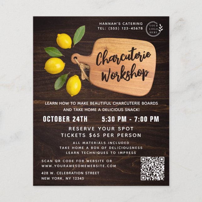 Skriptskript för citruskokning av trä flygblad (Framsidan)