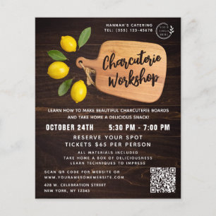 Skriptskript för citruskokning av trä flygblad