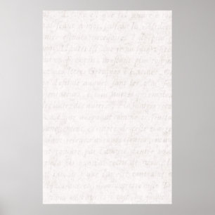 Skriptskript för Papper antikisk Fransk för vintag Poster