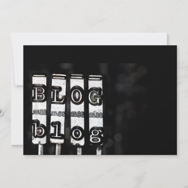 Skriptskript för skrivmaskin för blogg (Framsida)