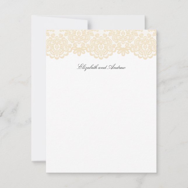 Skriptskript för svart och Guld Snöre Elegant Tack Kort (Framsida)