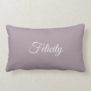 Skriptskript med eget namn Initial Brev F Modern E Lumbarkudde