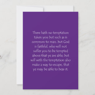 Skriptsoffert 1 Corinthians 10 13 Tack Kort