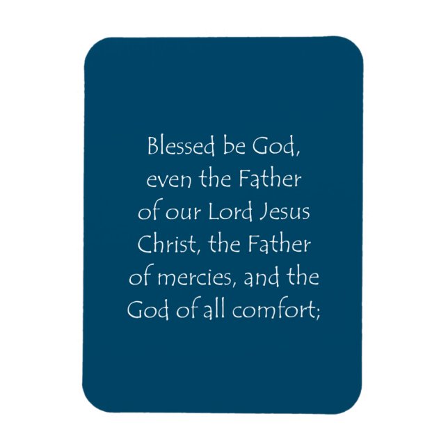 Skriptsoffert 2 Corinthians 1 3 Magnet (Vertikal)