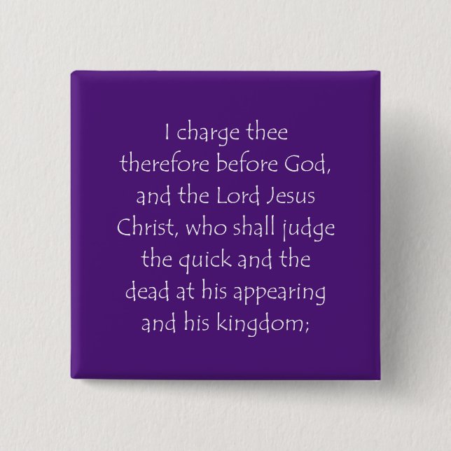 Skriptsoffert 2 Timothy 4 1 Knapp (Framsida)