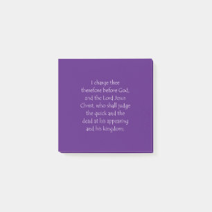 Skriptsoffert 2 Timothy 4 1 Post-it Block