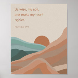 Skriptsoffert liggande Neutralt Boho Wall Art Poster