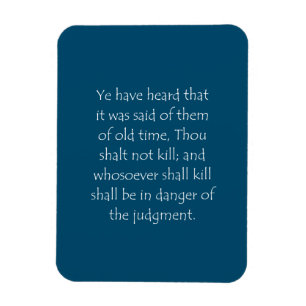 Skriptsoffert Matthew 5 21 Magnet