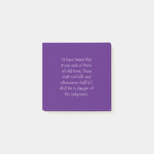 Skriptsoffert Matthew 5 21 Post-it Block