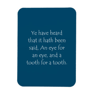 Skriptsoffert Matthew 5 38 Magnet