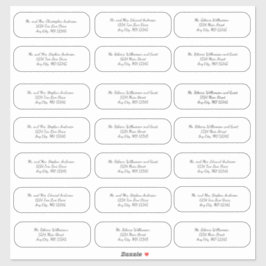 Skriptstift Bröllop Kuvert Adress-stift Klistermärken