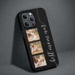 Skriptsvart för bästa Mamma någonsin i Photo Bild-<br><div class="desc">Bästa Mamma någonsin Photo Bild-skript Black iPhone 14 Smart Phone-väskor har en modern och enkel design och snyggt med texten "best mamma ever" i elegant handskriven calligraphy-skripttypografi på svart bakgrund. Lägg till tre av dina favoritfoton för att anpassa. Designad av ©Evco Studio www.zazzle.com/store/evcostudio</div>