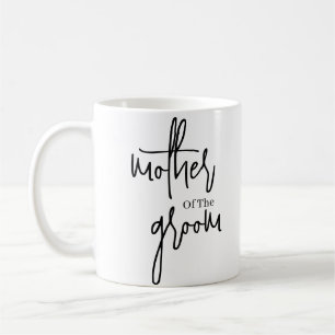 Skriptsvart mor i bröllop-groomen kaffemugg