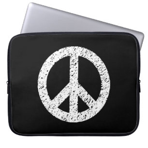 Skriptsymbol - vit på svart laptop fodral