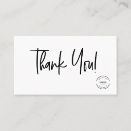 Skripttack för orderns QR-kodrabatt Visitkort