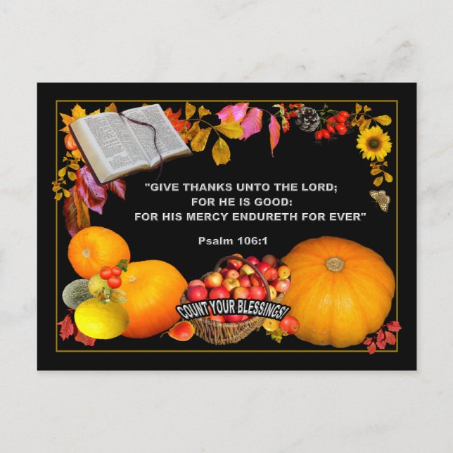 Skripttack ~ POSTCARD Helg Vykort (Framsida)