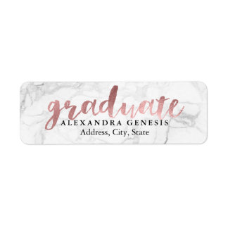 Skriptteckensnitt för PixDezines Studenten/Ro Guld Returadress Etikett