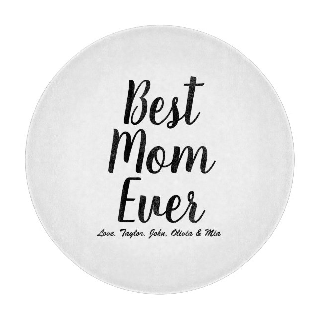 Skripttext för bästa Mamma någonsin i svartvitt oc (Framsidan)