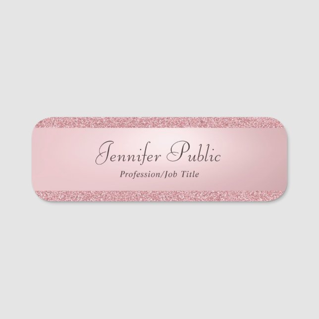 Skripttext för handskriftsskript för Ro Guld i ele Namnbricka (Framsida)