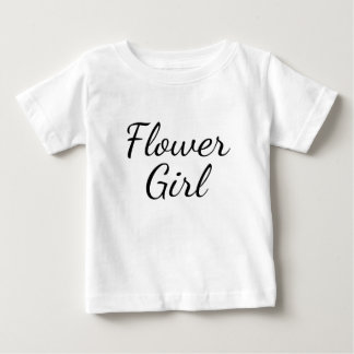 Skripttypografi för blommiga flickor på t shirt