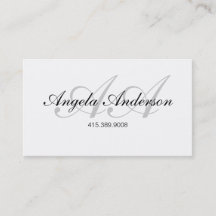 Skripttypografisk Namn och Initialer