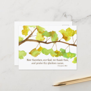 Skriptur 1 Kritor 29 13 Ginkgo Löv Gren Helg Vykort